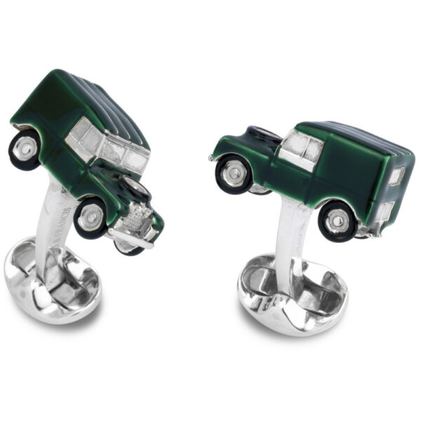 Sterling Silver and enamel Deakin & Francis 4x4 Vehicle Cufflinks