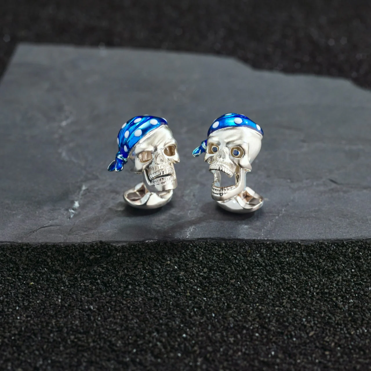 Skull Bandana blue 1
