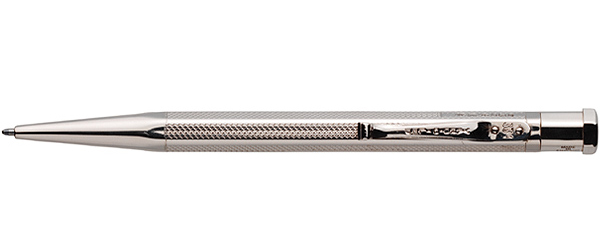 Yard O Led Sterling Silver Diplomat Barley Engine turned - Ball Point Pen