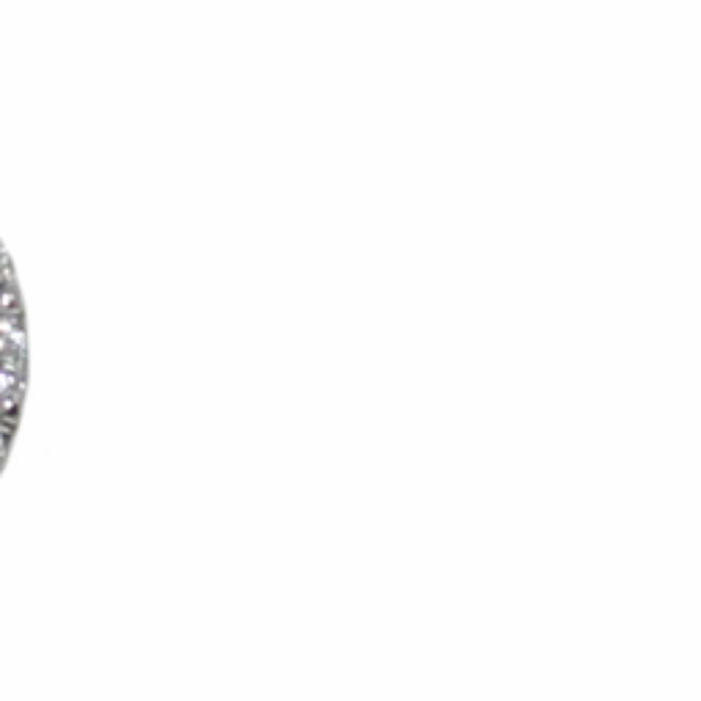 Emerald and Diamond circular cluster earrings, 18ct white gold mounts