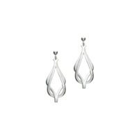 Sterling Silver Sheila Fleet Reef Knot Drop Earrings