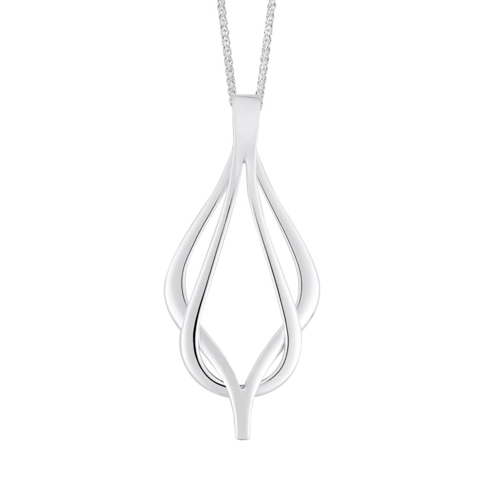Sterling Silver Sheila Fleet Reef knot pendant