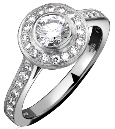 Diamond Vintage style cluster ring