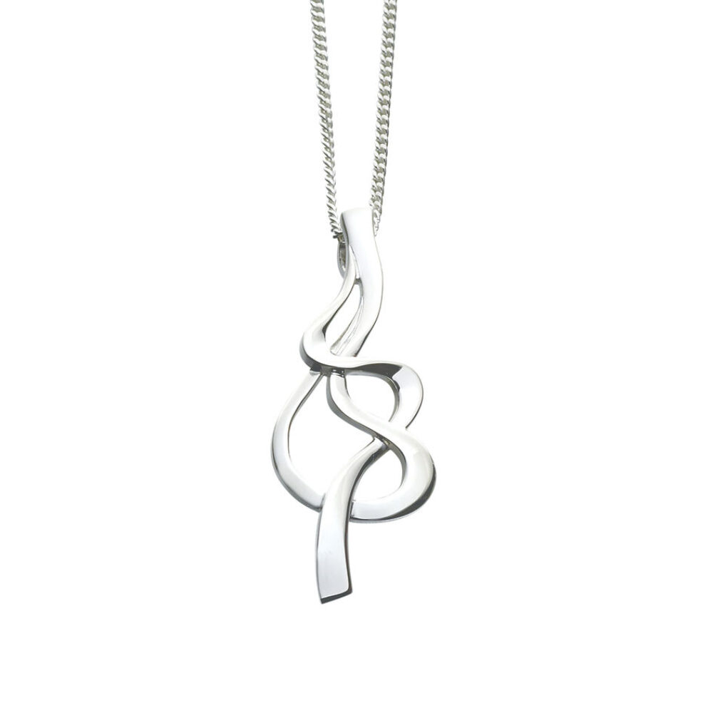 Sheila Fleet Sterling Silver Tidal Drop Pendant