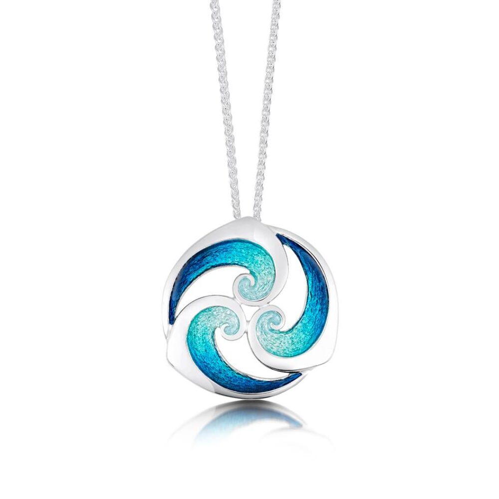 Sheila Fleet Sterling Silver and Enamel Breckon Pendant
