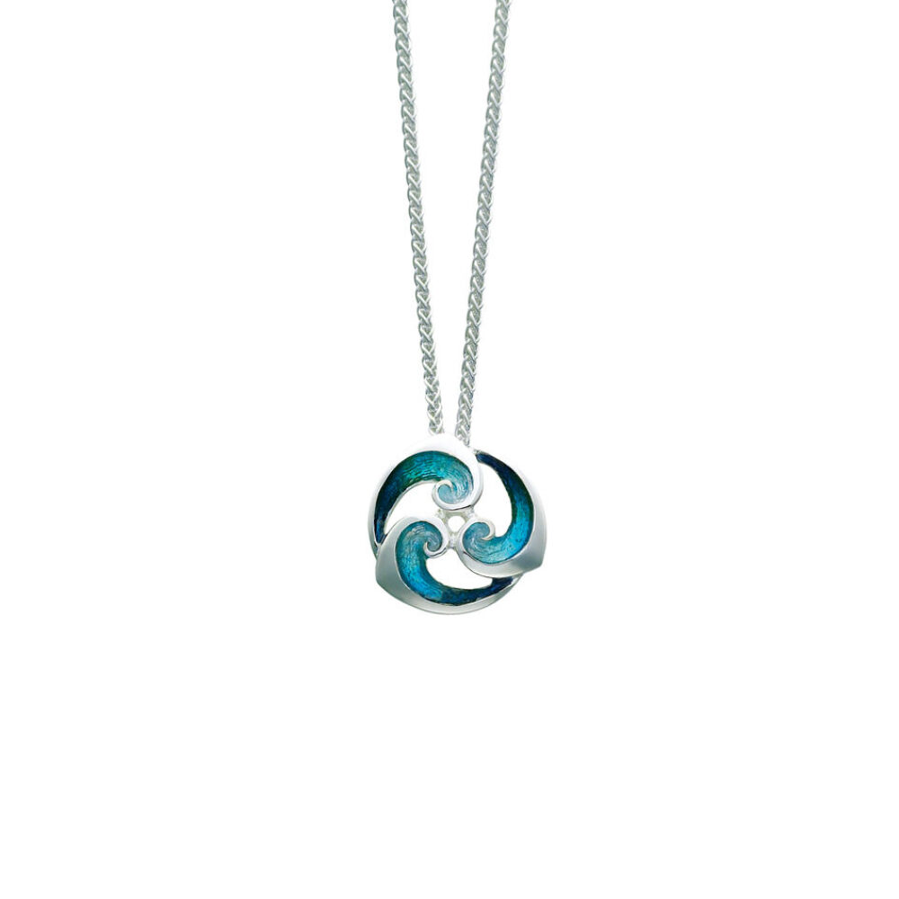 Sheila Fleet Sterling Silver and Enamel Breckon Pendant