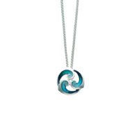 Sheila Fleet Sterling Silver and Enamel Breckon Pendant