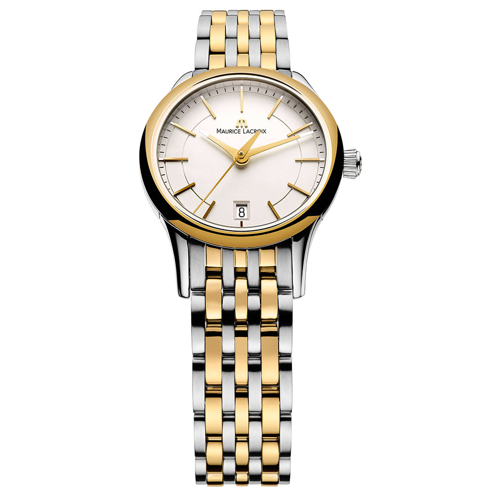 Maurice Lacroix – Les Classiques Ladys stainless steel and Gold Plate bracelet watch