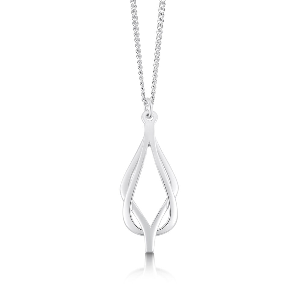 Sterling Silver Sheila Fleet Reef knot pendant