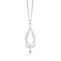 Sterling Silver Sheila Fleet Reef knot pendant