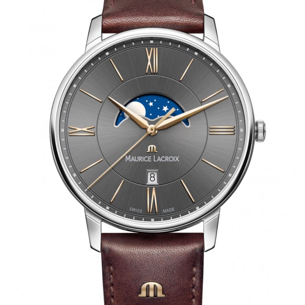 Maurice Lacroix – Eliros Gents Stainless Steel Moon phase strap Watch