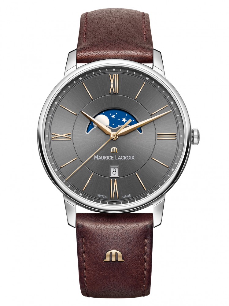 Maurice Lacroix - Eliros Gents Stainless Steel Moon phase strap Watch