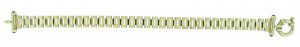 9ct yellow gold 3 row bracelet