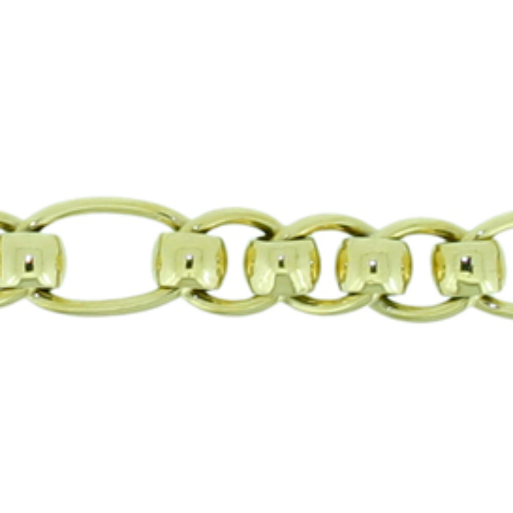 9ct Yellow Gold Roller Link Bracelet