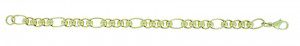 9ct yellow gold roller link bracelet