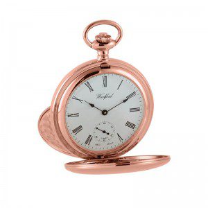 1093 Rose gold Woodford jewel lever hunter pocket watch