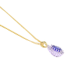 E255.5 Sapphire and diamond pendant side