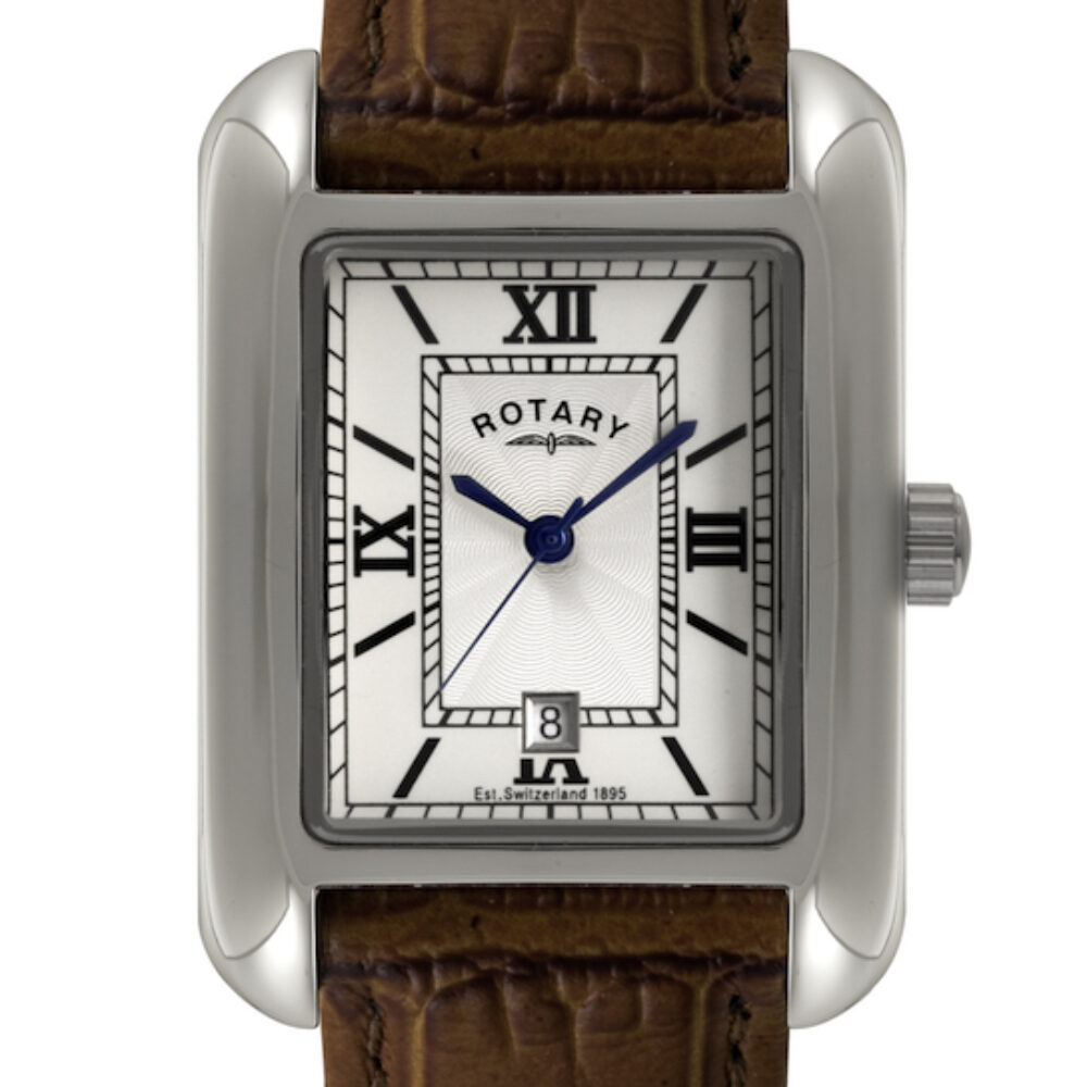 Gents Stainless Steel Rotary Quartz Strap Watch