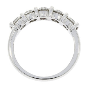 X47.4 Diamond five stone bar set ring side