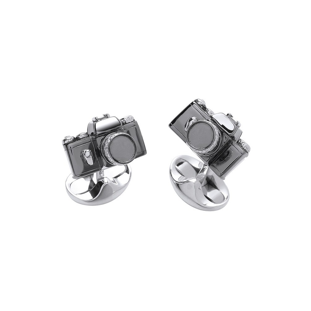 Sterling Silver Deakin & Francis Camera Cufflinks