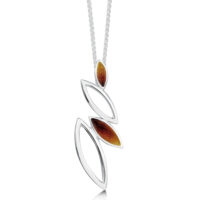 Sheila Fleet Sterling Silver and Enamel Seasons Pendant
