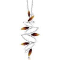 Sheila Fleet Sterling Silver and Enamel Seasons Pendant