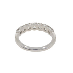 B80.4 Diamond 7 stone half ET ring back