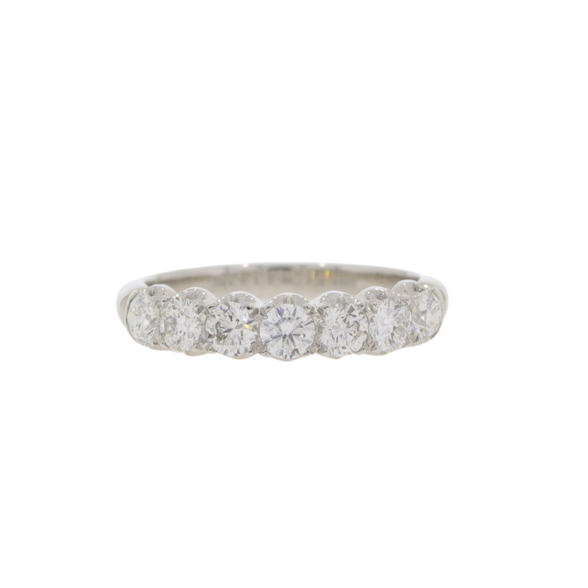 B80.4 Diamond 7 stone half ET ring