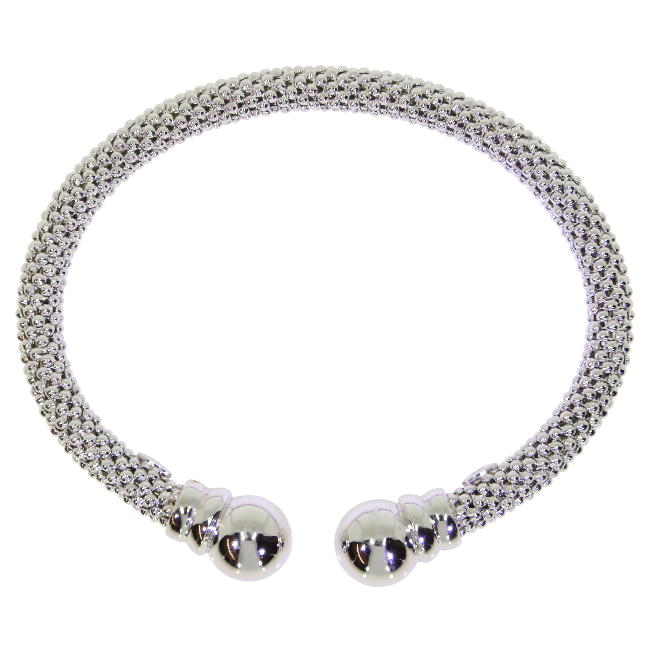 JES01-Silver torque bangle top