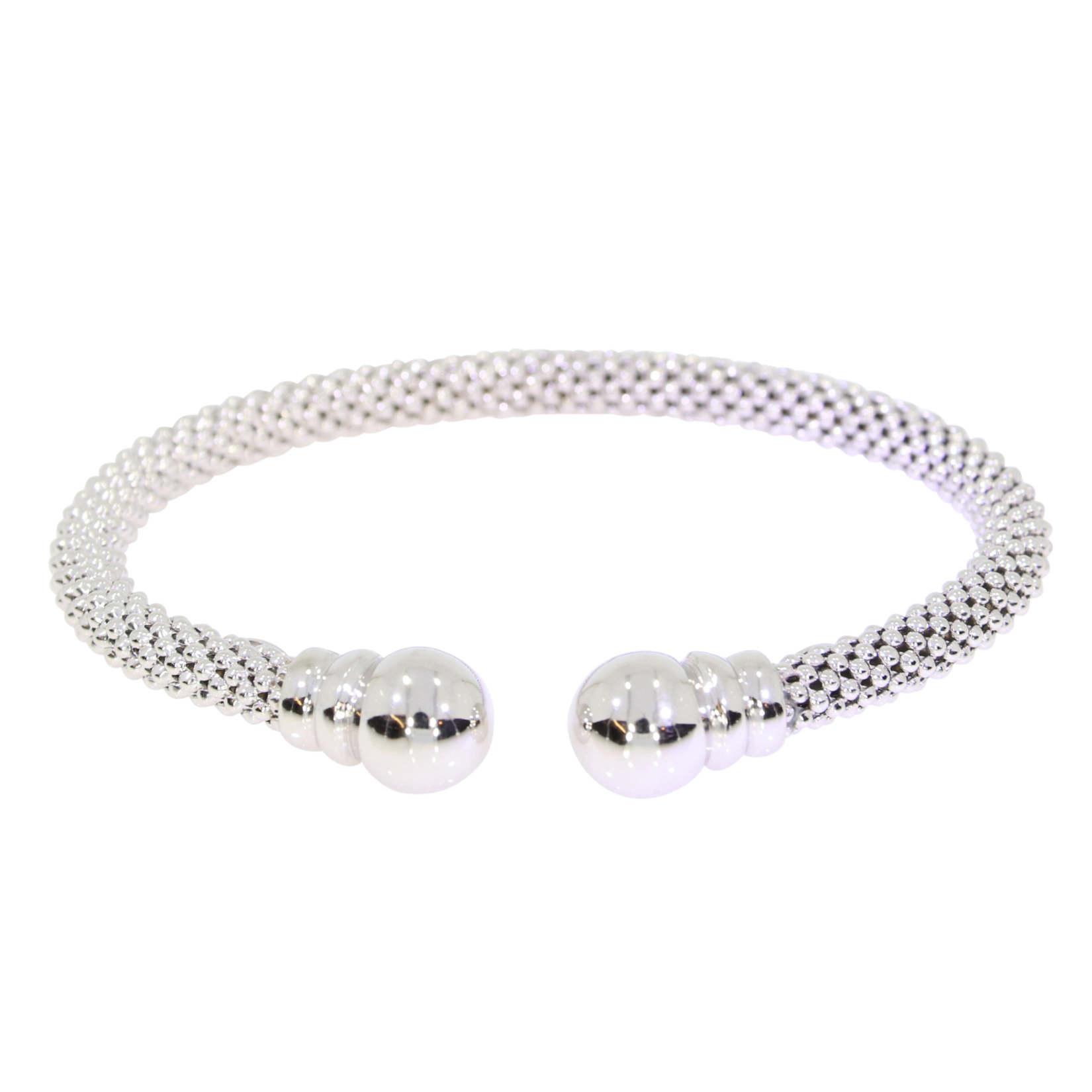 JES01-Silver torque bangle