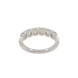 T85.4 Diamond 6 stone half ET ring back