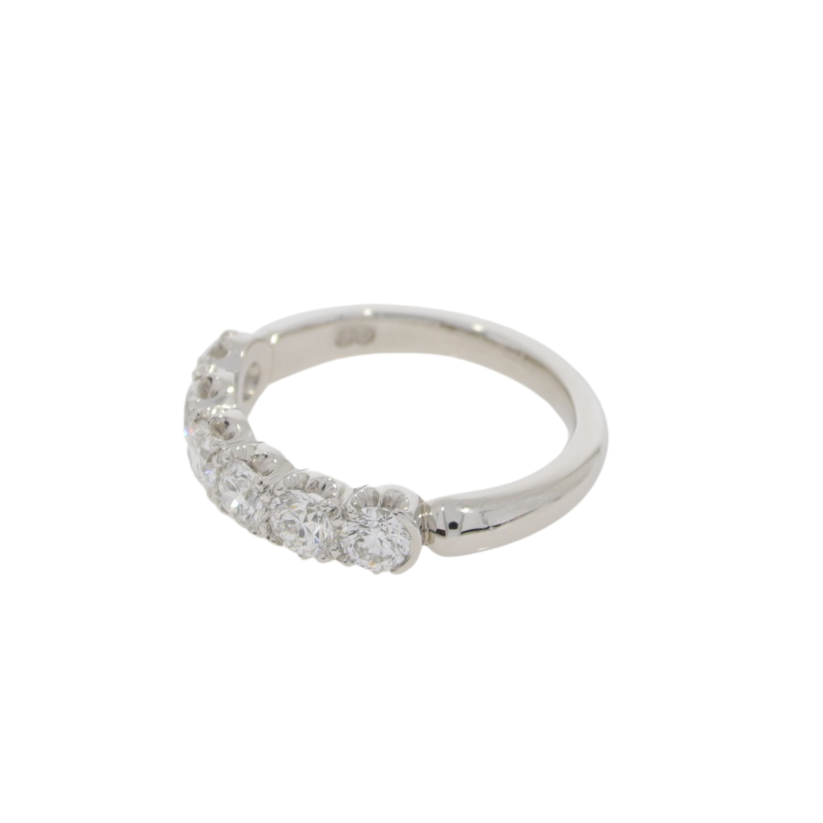 T85.4 Diamond 6 stone half ET ring side 2