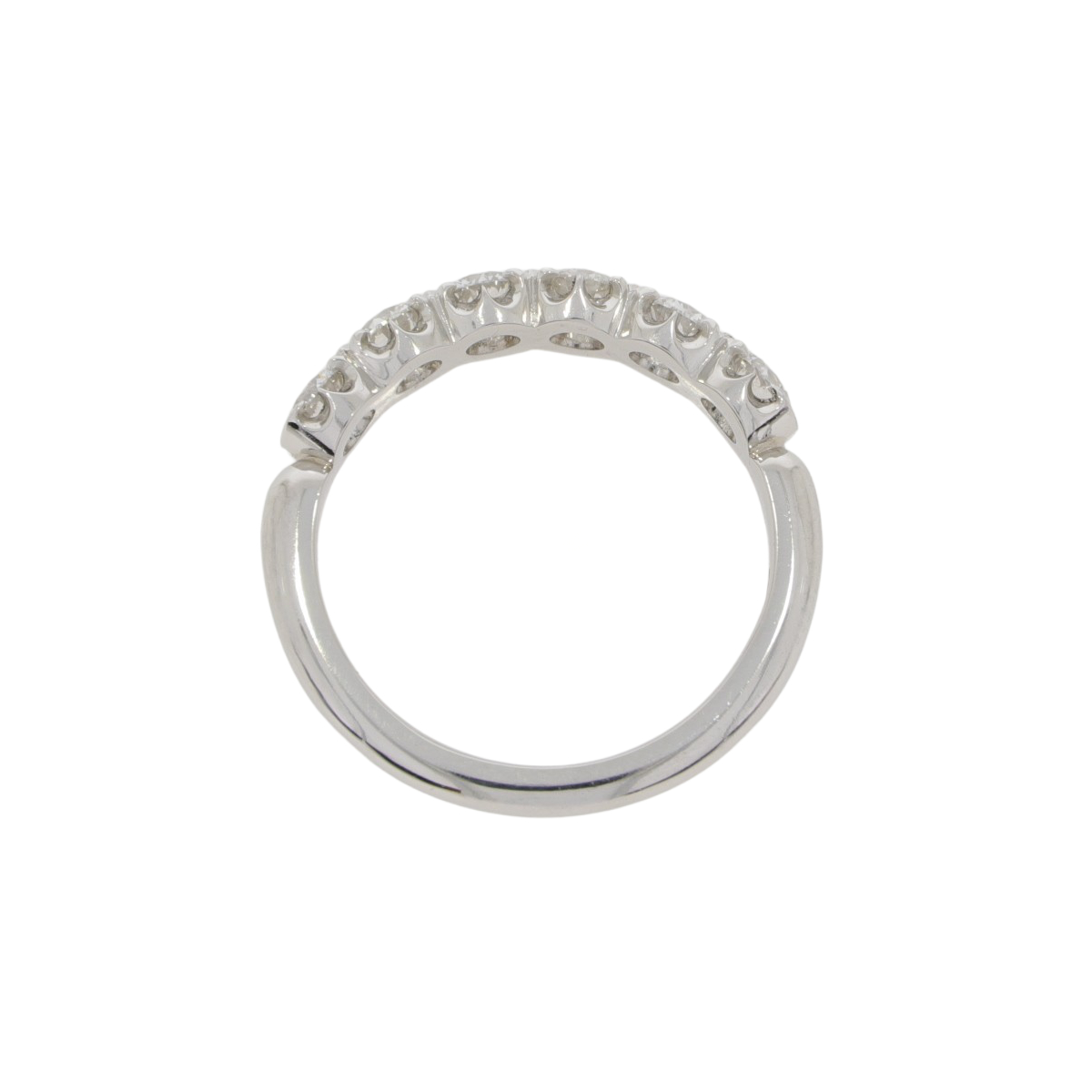 T85.4 Diamond 6 stone half ET ring top