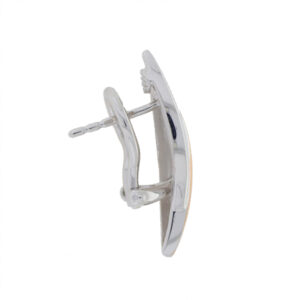 9ct white and rose gold earrings