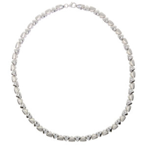 TOK 391 Silver polished and satinised collarette