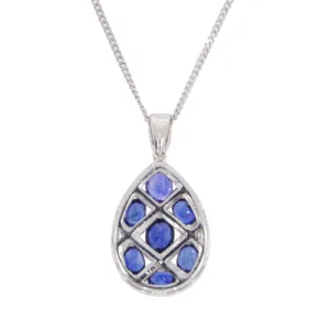 E261.5 Sapphire and diamond pendant back