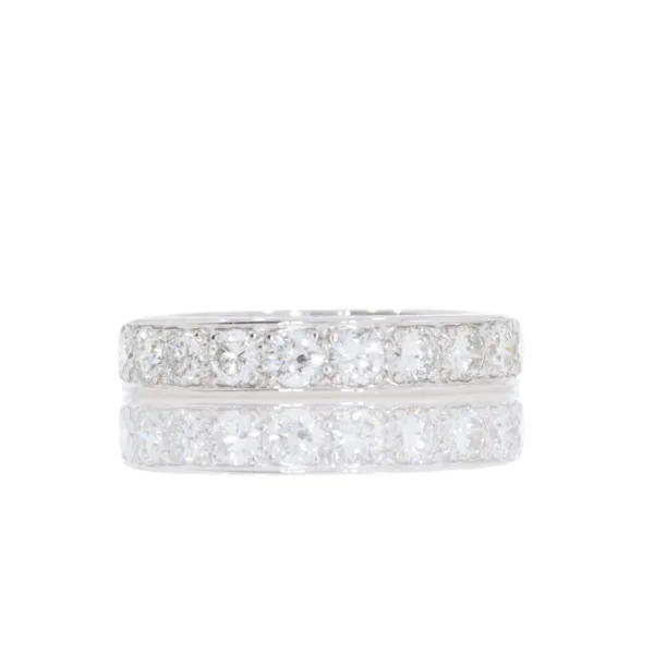 Diamond full eternity ring, paltinum mount