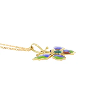 F262.5_Butterfly_pendant_green_blue_red_enamel_side