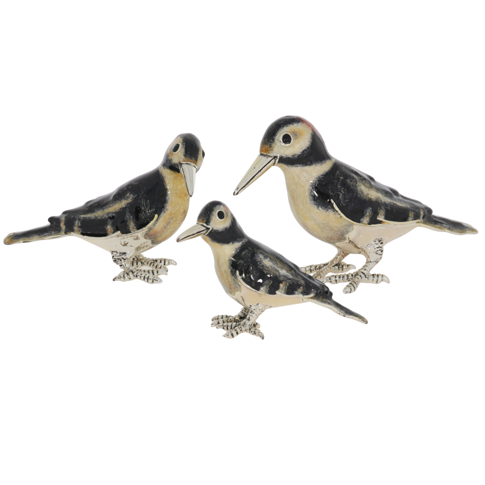 12967 Woodpeckers Black and white