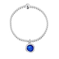 Sheila Fleet Sterling Silver and Enamel Lunar Universe Expanding Bracelet