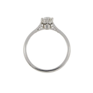 L17.4 Diamond single stone ring top
