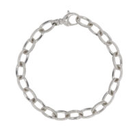 Diamond set Theo Fennell 18ct white gold link bracelet