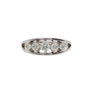 P48.4 Diamond 5 stone ring