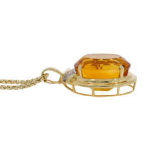 P265.5 Citrine 39cts single stone pendant side2