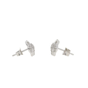 V422.2 Diamond and white gold swirl earrings end