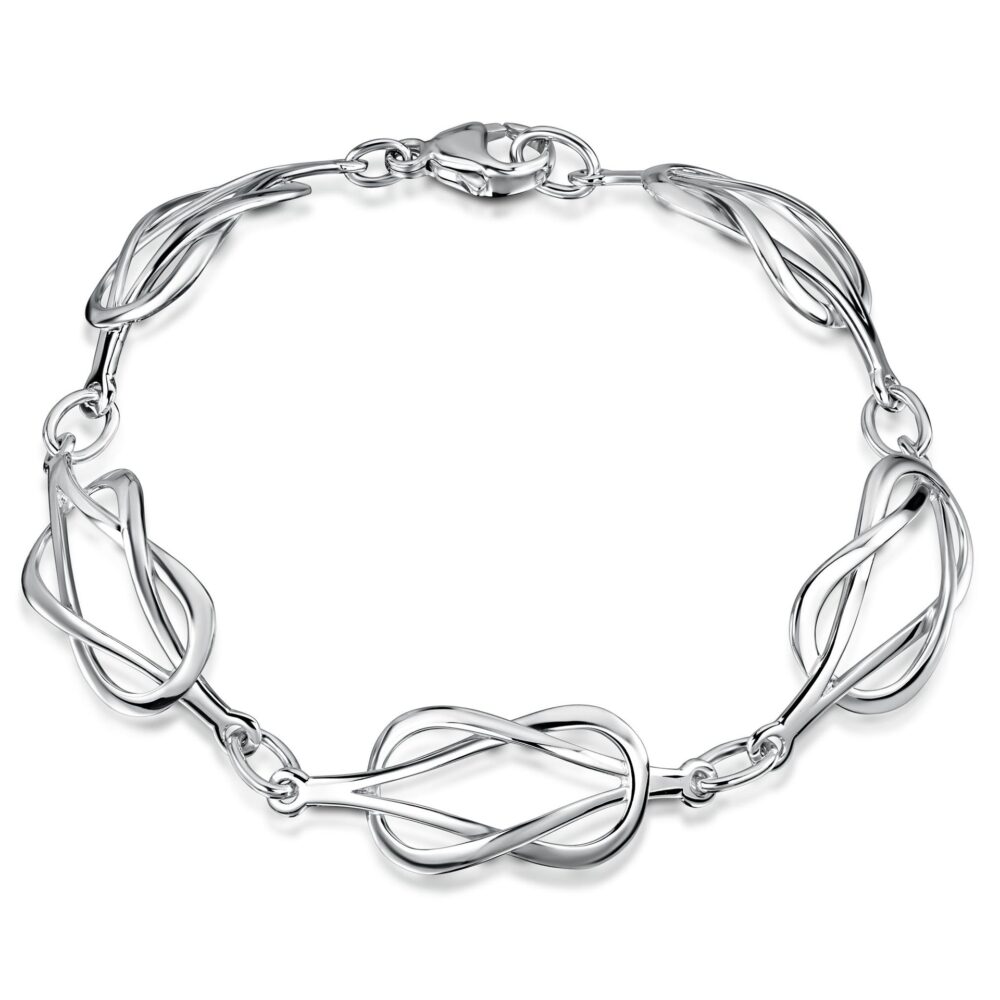 Sterling silver Sheila Fleet Reef Knot Bracelet