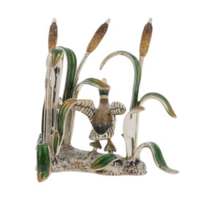 12940 Duck in Bullrushes back