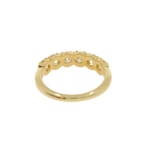 H86.4 Diamond six stone half ET back