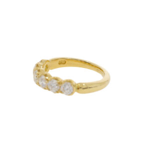 H86.4 Diamond six stone half ET hallmark
