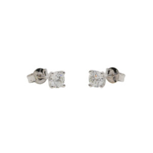R424.2 Diamond certificated earrings 1.00ct side